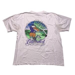 Vintage Butt Naked Golf Troll T-Shirt Mens 2XL USA Made Single Stitch